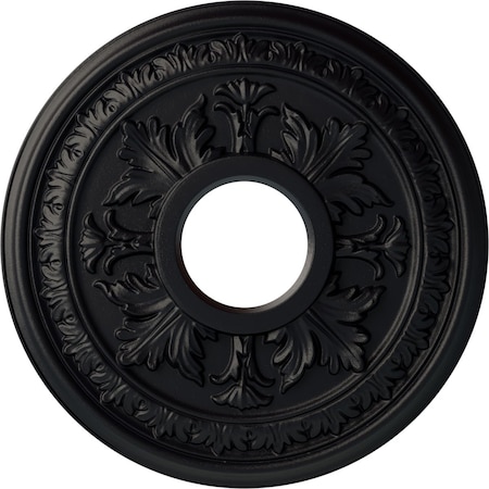 Baltimore Ceiling Medallion (Fits Canopies up to 5 1/2"), 15 3/8"OD x 4 1/4"ID x 1 1/2"P, Steel Gray